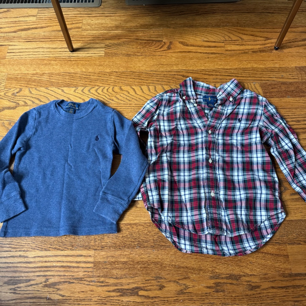 Janie and Jack 3t boys button down tops - Picture 2 of 4